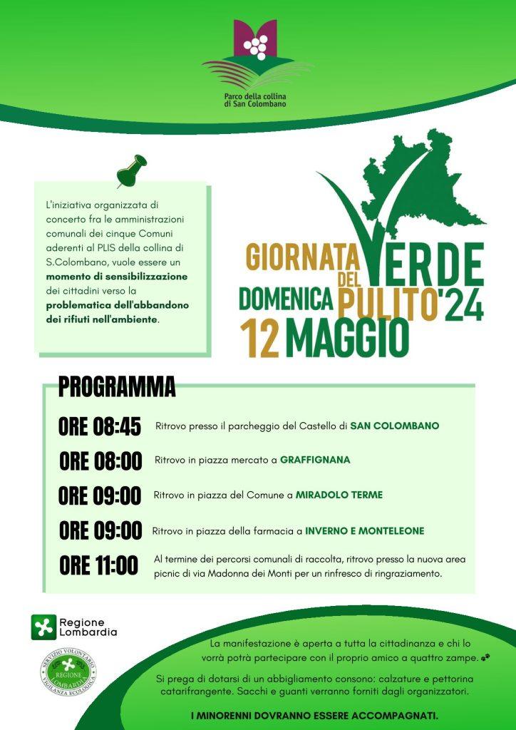 locandina verde pulito